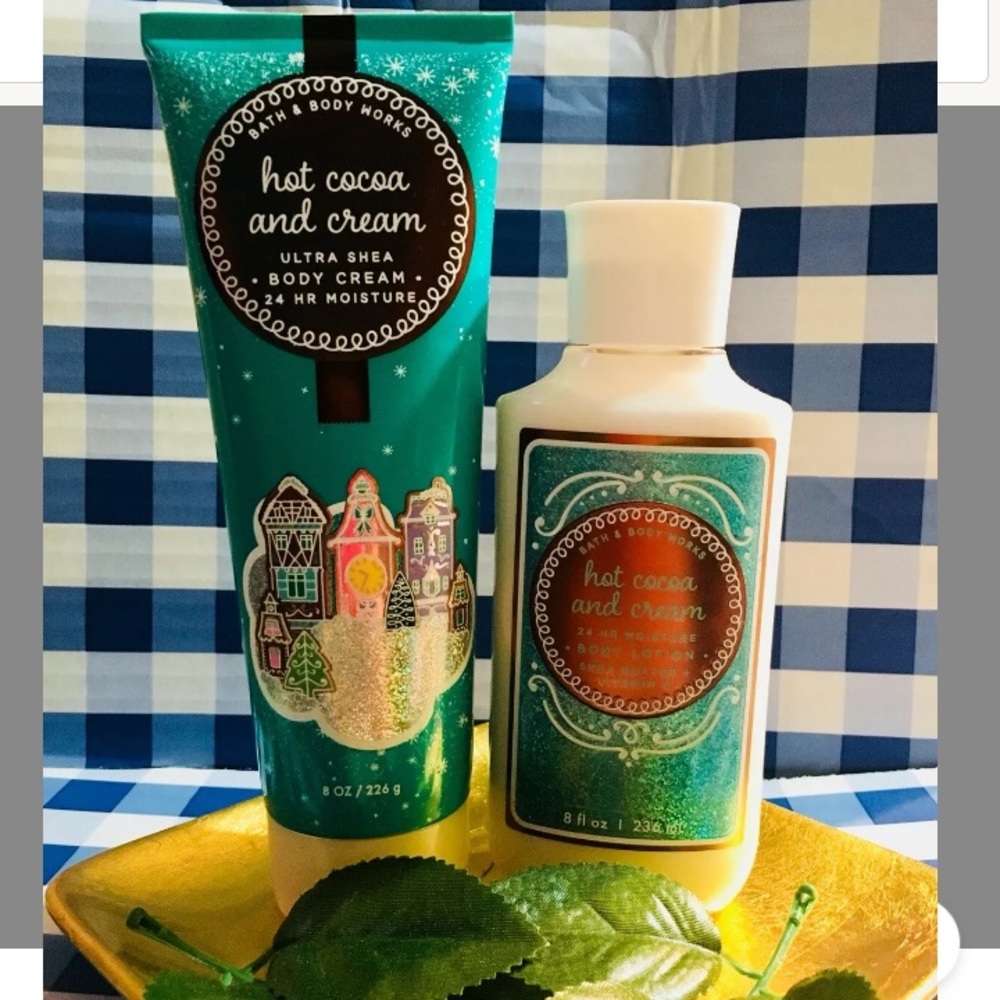 Bath & Body Works.💚🍫HOT COCOA & CREAM Set.